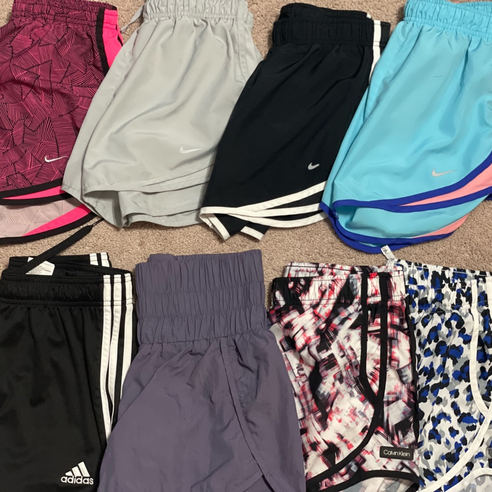 Running shorts variety name brands: Nike adidas Calvin Klein